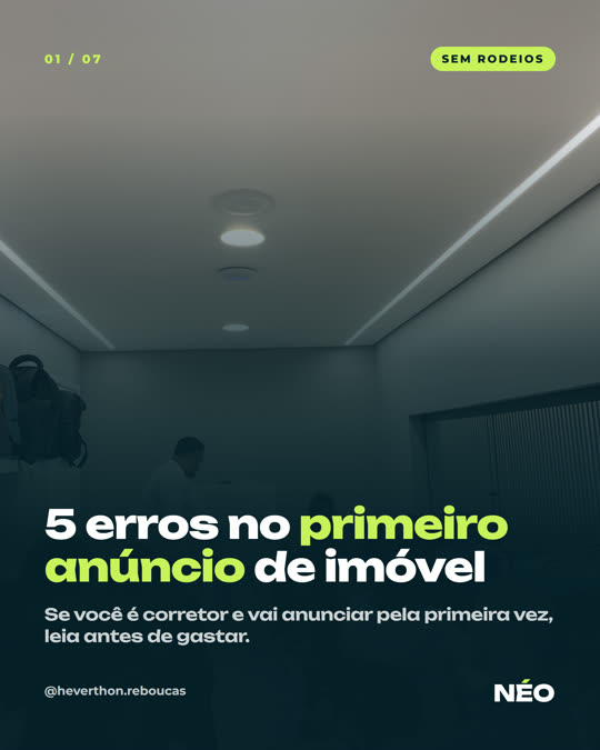 Capa de carrossel em outra marca: 5 erros no primeiro anúncio de imóvel